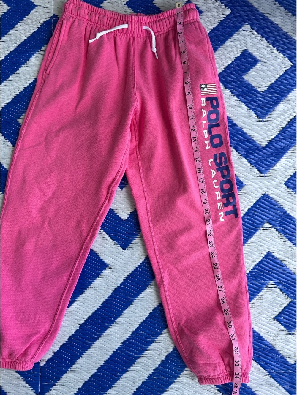 Polo Sport Ralph Lauren Pink Sweatpants Size Small - Picture 9 of 15
